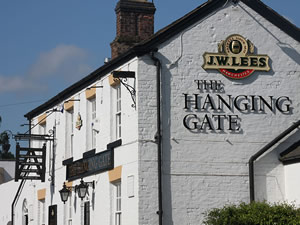 outside the Hanging Gate pub