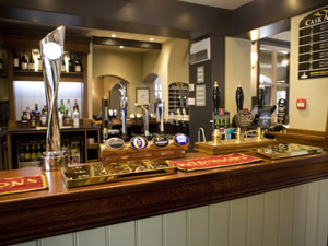 the bar at the Parr Arms pub